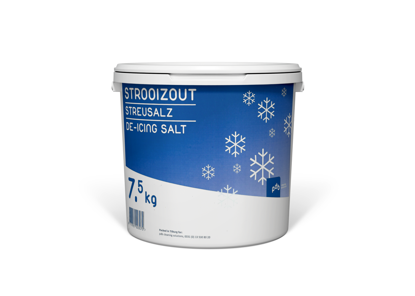 Strooizout PDB Cleaning Solutions Streusalz - Eimer - 7,5kg