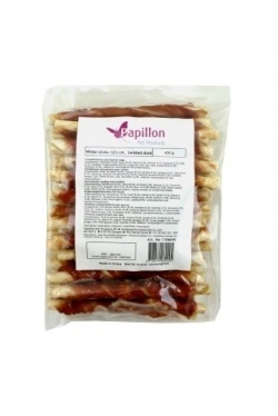 Papillon Pet Products Rotolo bianco con anatra