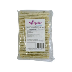 Papillon Pet Products 100 bastoncini arrotolabili bianchi