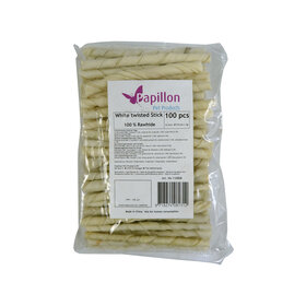 Papillon Pet Products 100 bastoncini arrotolabili bianchi