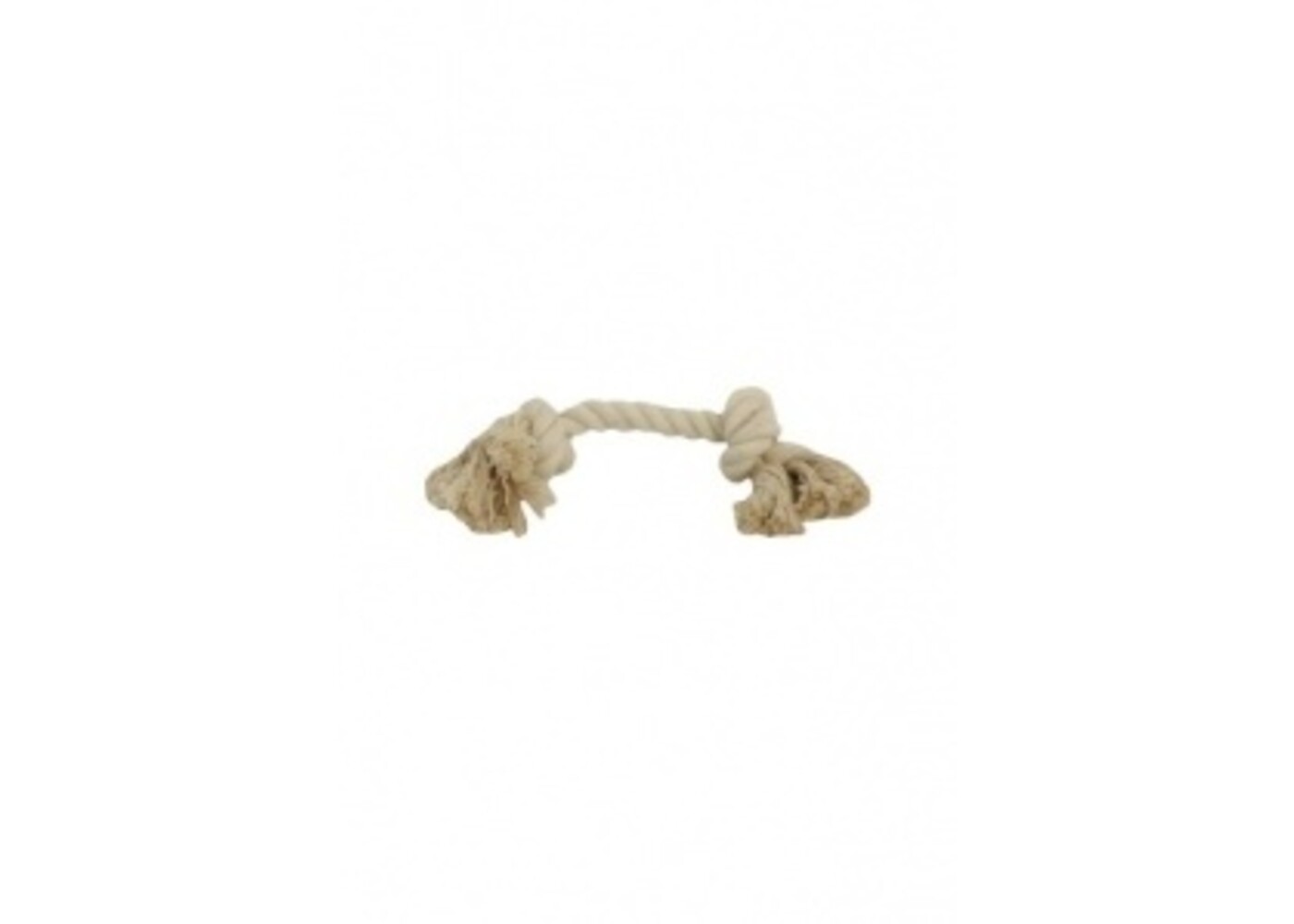 Papillon Pet Products Pallone di cotone bianco 2 nodi
