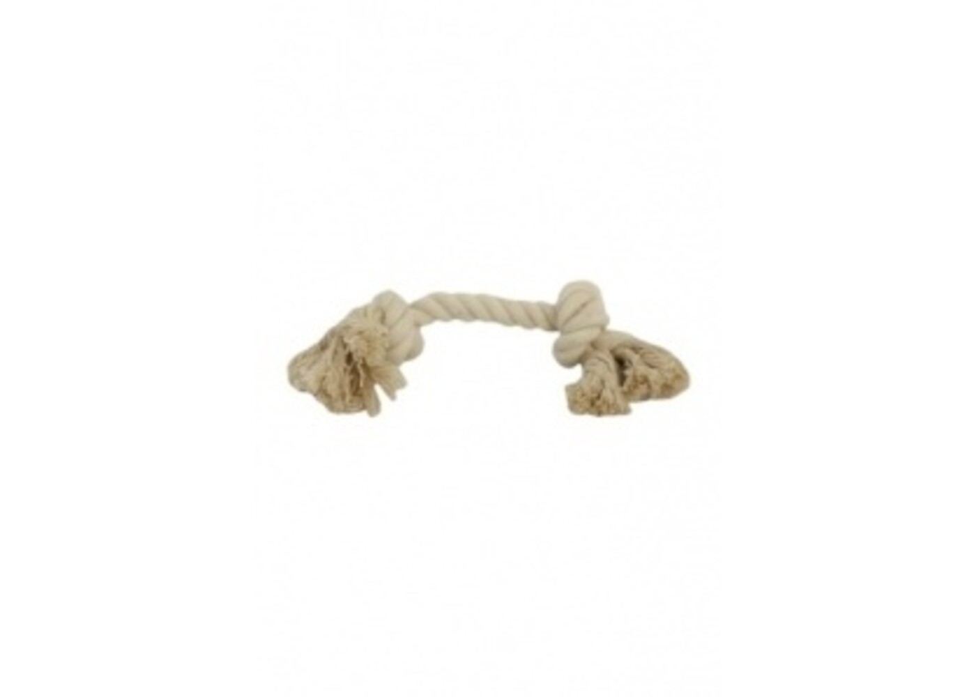Papillon Pet Products Pallone di cotone bianco 2 nodi