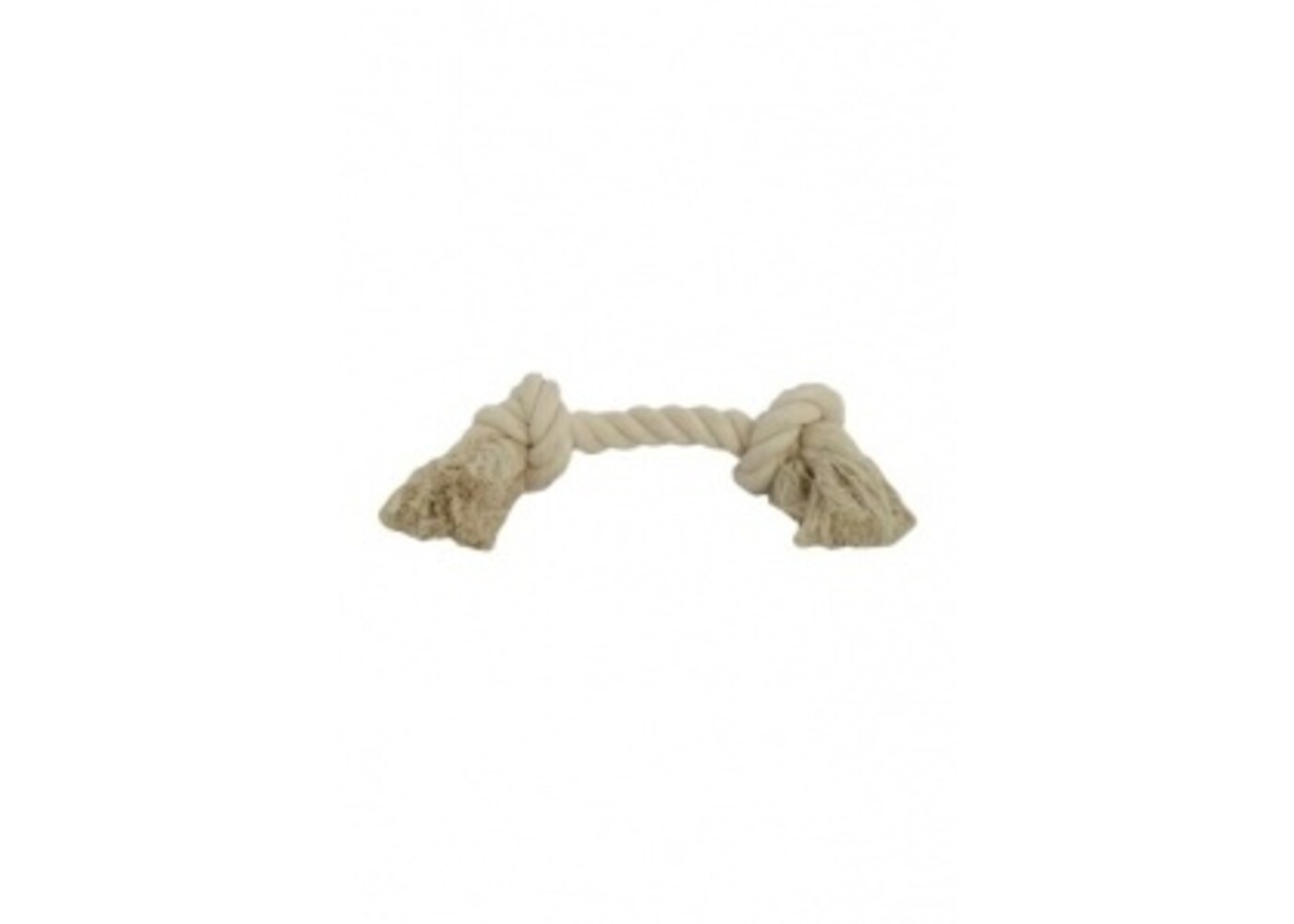 Papillon Pet Products Pallone di cotone bianco 2 nodi