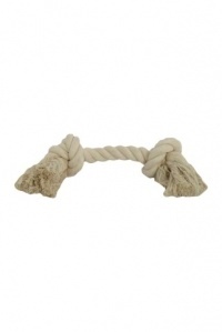 Papillon Pet Products Pallone di cotone bianco 2 nodi