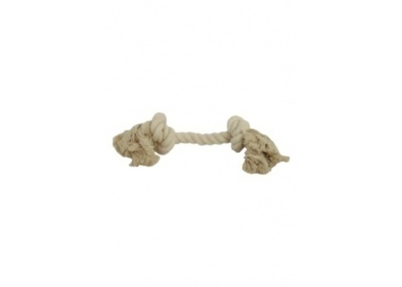 Papillon Pet Products Pallone di cotone bianco 2 nodi