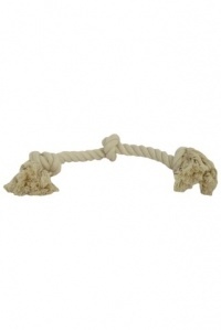 Papillon Pet Products Flostouw bianco 3 nodi