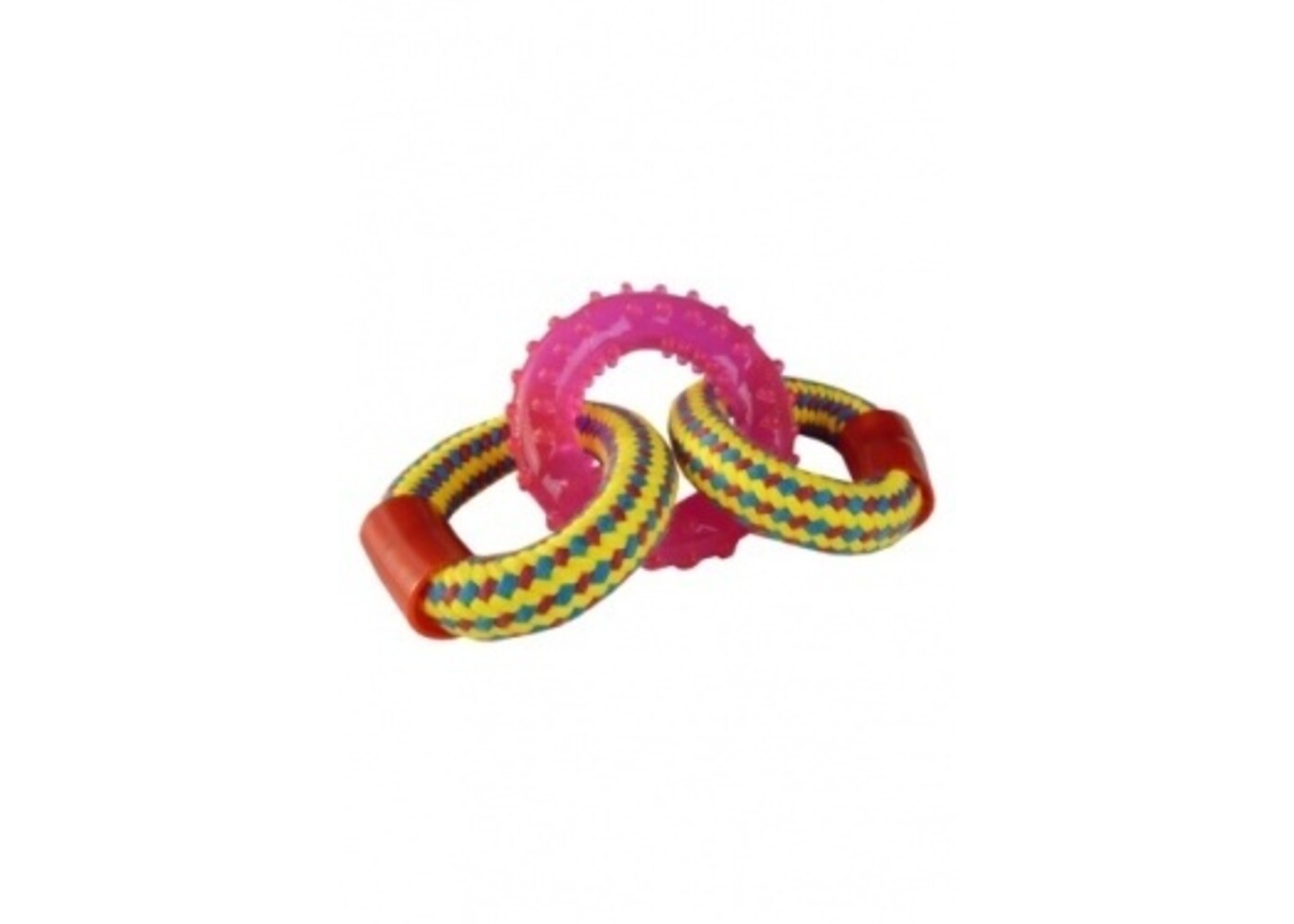 Papillon Pet Products Flostouw 2 anelli con anello in TPR 18 cm