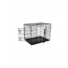 Papillon Pet Products Gabbia leggera in filo metallico a 2 porte nera