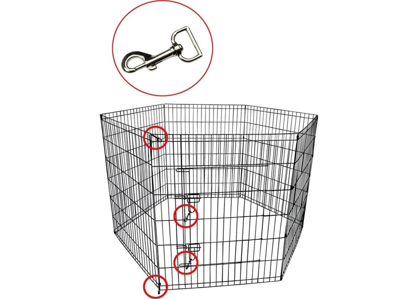 Papillon Pet Products Penna per cuccioli nera 8 elementi 80 x 100 cm