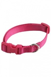 Papillon Pet Products Adjustable nylon collar color pink