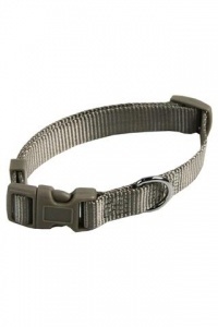 Papillon Pet Products Collare regolabile in nylon colore grigio