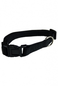 Papillon Pet Products Collare regolabile in nylon colore nero