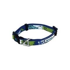 Papillon Pet Products Collare regolabile in nylon X-TRM Rock-N-Roll colore blu