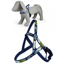 Papillon Pet Products Imbracatura pettorale in nylon X-TRM Rock-N-Roll colore blu