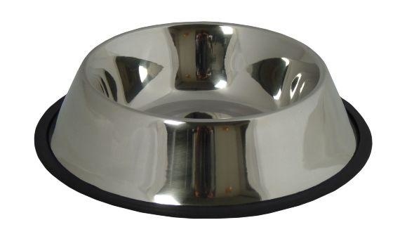 Papillon Pet Products Ciotola in acciaio inox con bordo in gomma 29 cm 1,80 l
