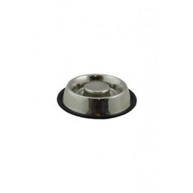 Papillon Pet Products Ciotola in acciaio inox ad alimentazione lenta con bordo in gomma