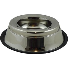 Papillon Pet Products Vaschetta in acciaio inox a prova di fuoriuscita con labbro in gomma