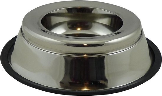Papillon Pet Products Vaschetta in acciaio inox a prova di fuoriuscita con labbro in gomma