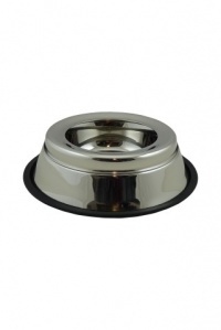 Papillon Pet Products Vaschetta in acciaio inox a prova di fuoriuscita con labbro in gomma
