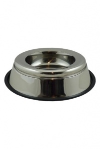 Papillon Pet Products Vaschetta in acciaio inox a prova di fuoriuscita con labbro in gomma