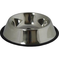 Papillon Pet Products Stainless steel food bowl with rubber lip 33 cm 2.80 l