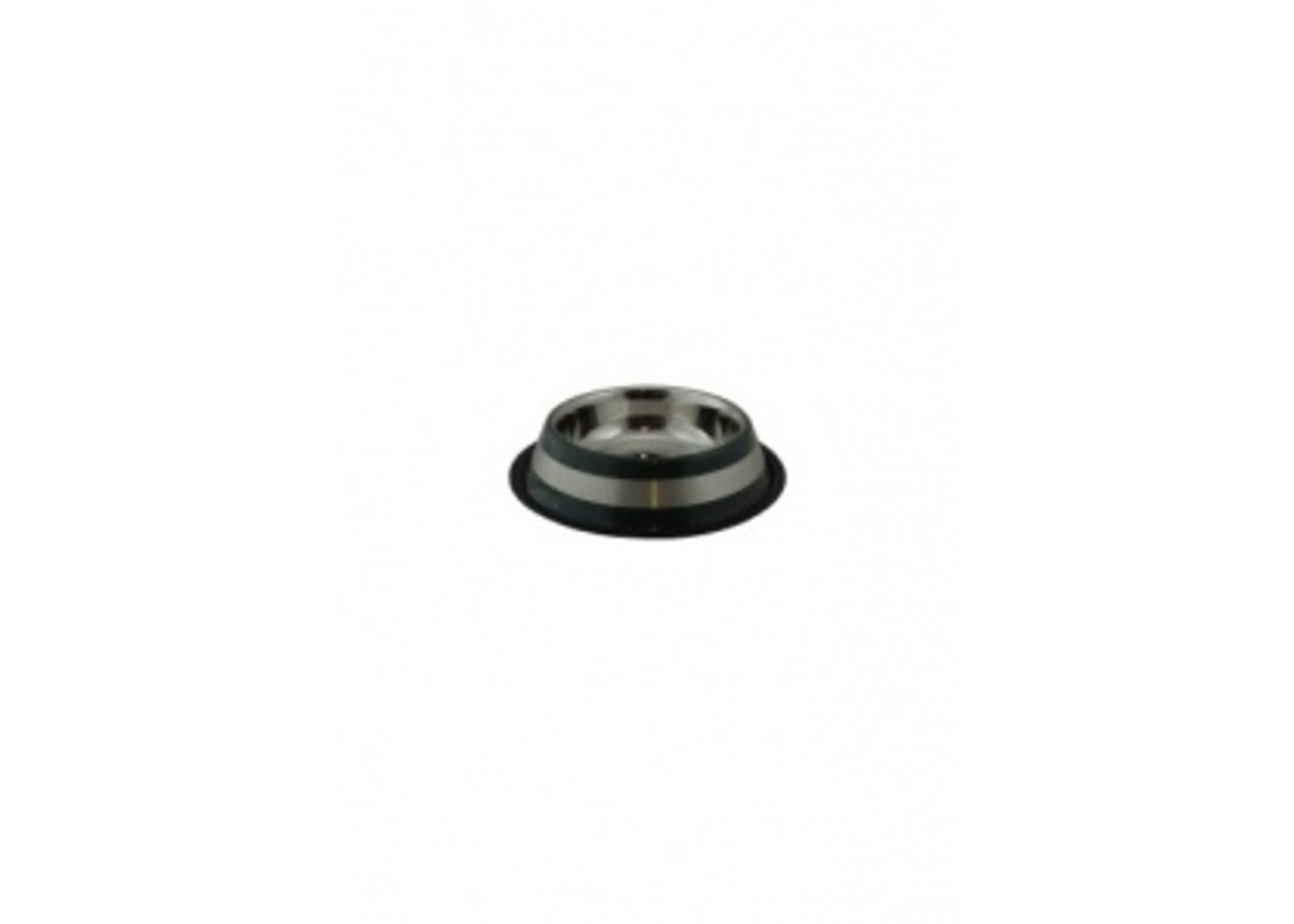 Papillon Pet Products Ciotola per alimenti in acciaio inox con labbro in gomma e 2 strisce grigie