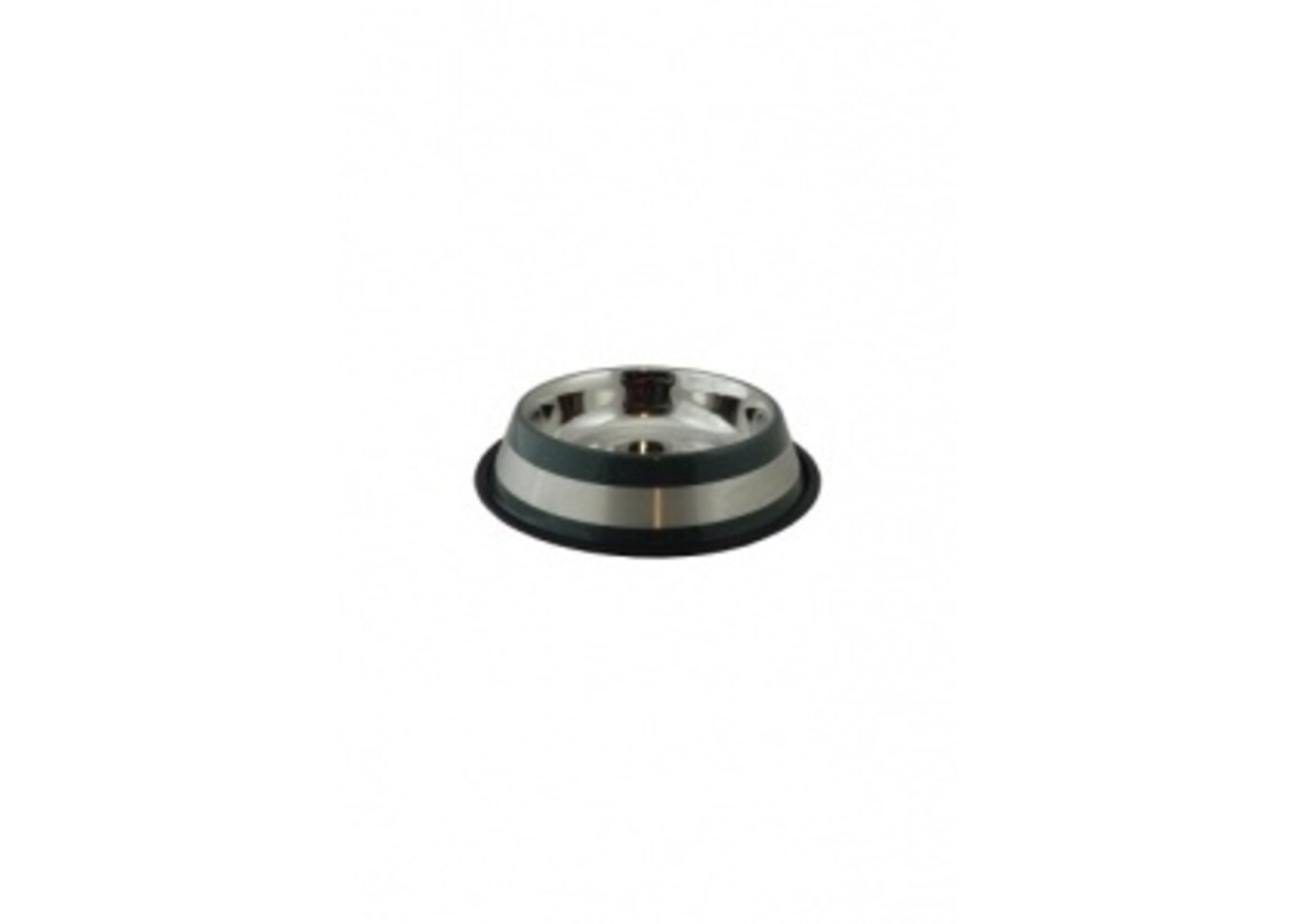Papillon Pet Products Ciotola per alimenti in acciaio inox con labbro in gomma e 2 strisce grigie