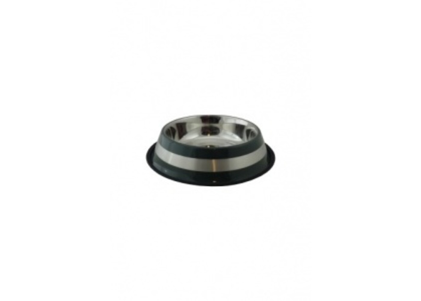 Papillon Pet Products Ciotola per alimenti in acciaio inox con labbro in gomma e 2 strisce grigie