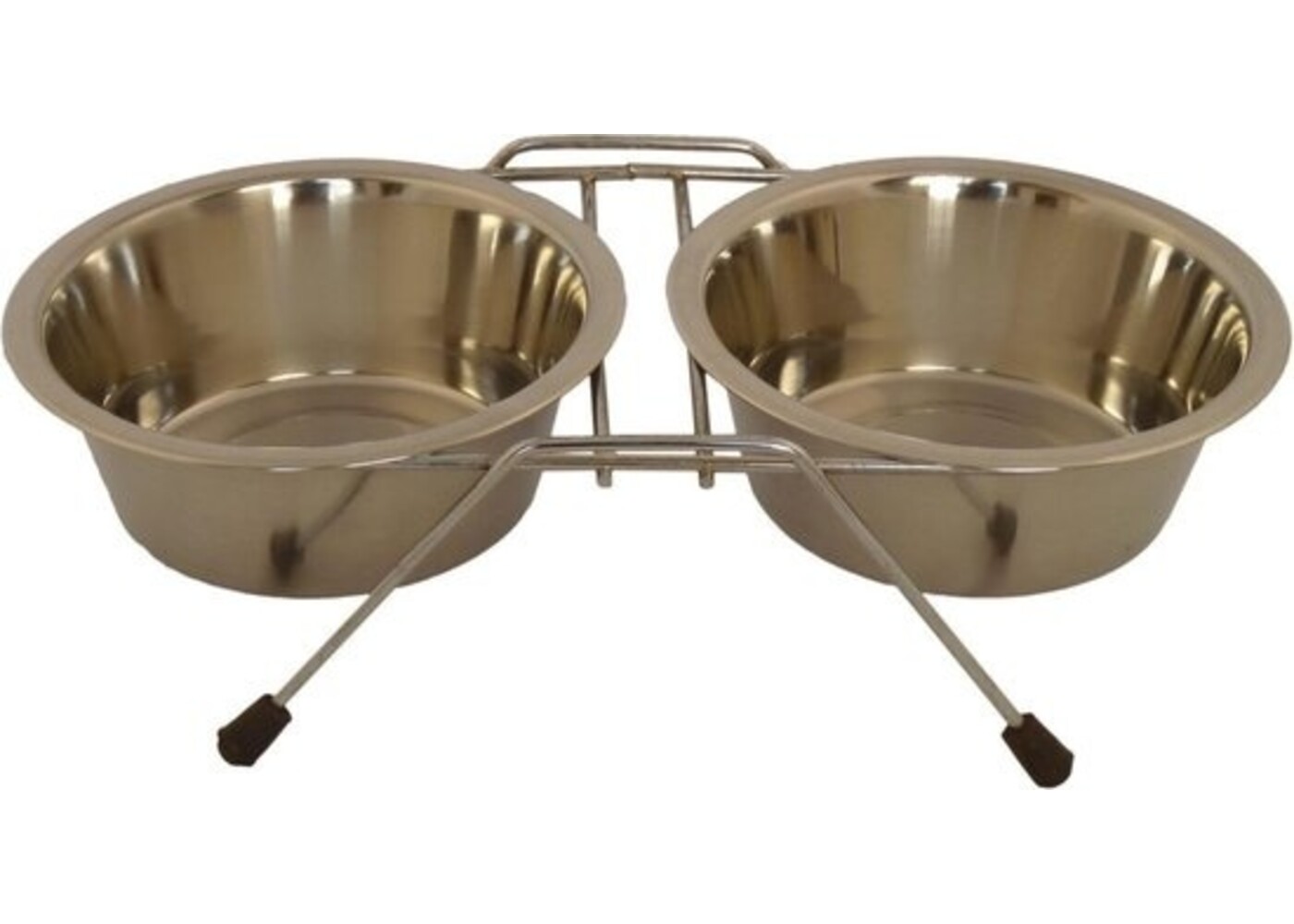 Papillon Pet Products Supporto in acciaio inox con 2 ciotole per alimenti