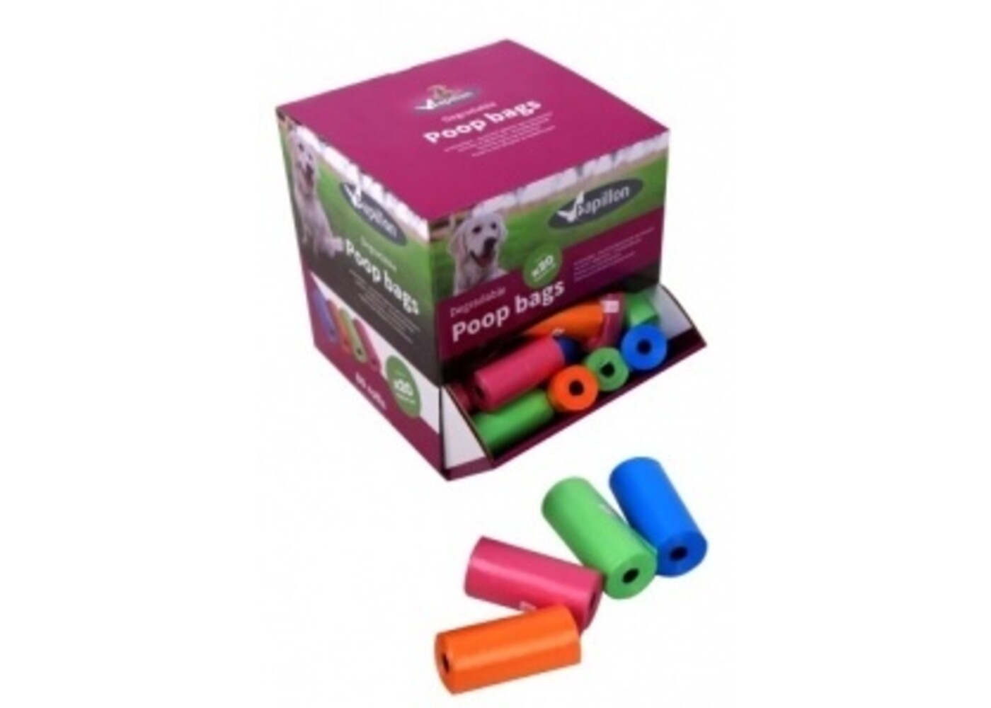 Papillon Pet Products Sacchetti per cacca rompibili 80 rotoli