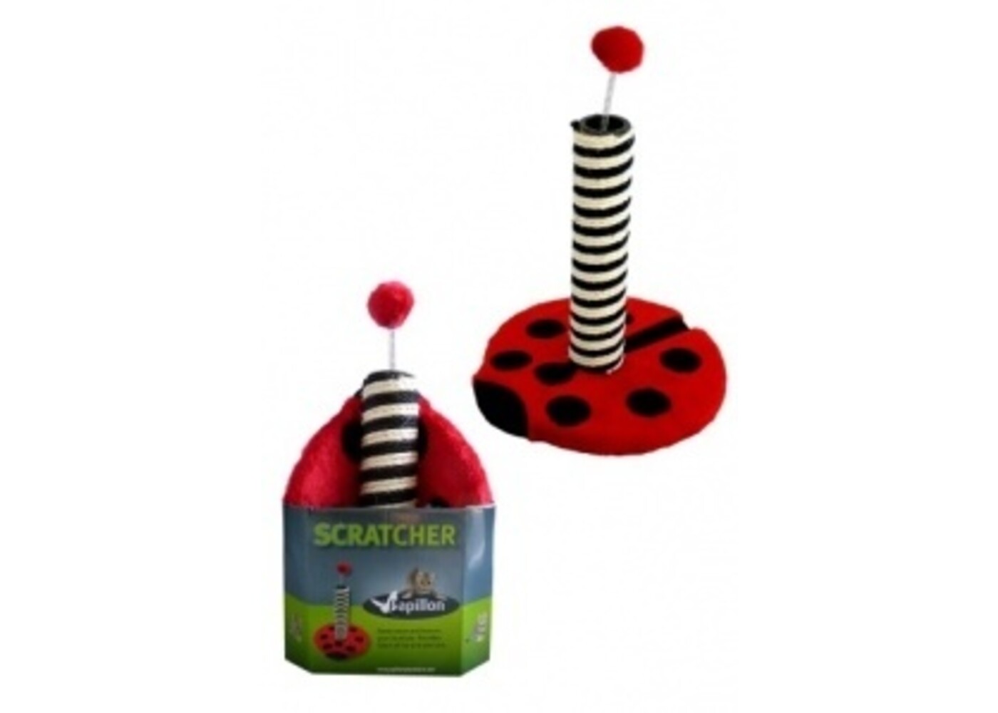 Papillon Pet Products Graffiatoio Ladybird in confezione promozionale 43 x 31 x 31 cm