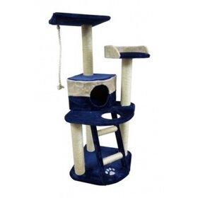 Papillon Pet Products Scratch post Oslo 49 x 49 x 120 cm blue/beige