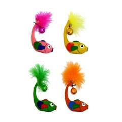Papillon Pet Products Latex fish with bell in different colors