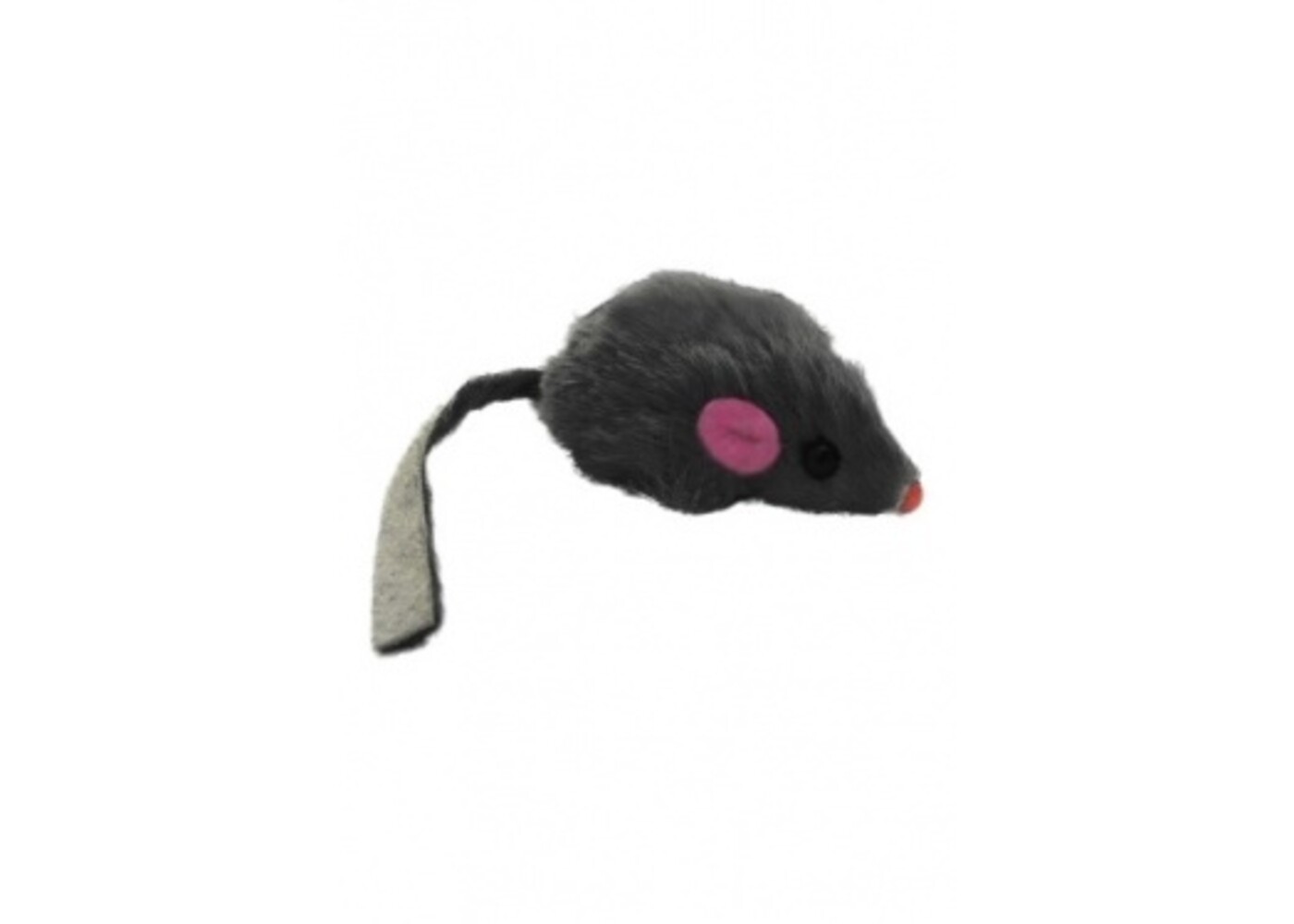 Papillon Pet Products Topo in pelliccia con sonaglio colore grigio