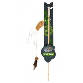 Papillon Pet Products Fishing rod with fish on card