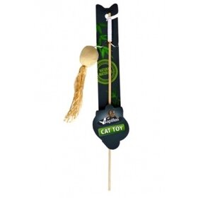 Papillon Pet Products Fishing rod with ball on card