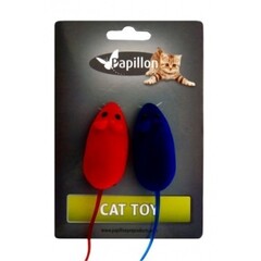 Papillon Pet Products Canna da pesca con mouse su cartoncino