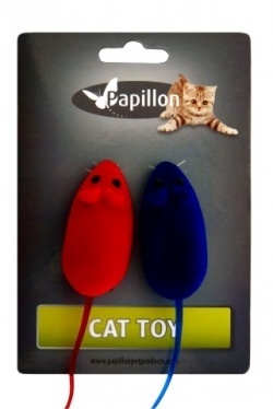 Papillon Pet Products Canna da pesca con mouse su cartoncino