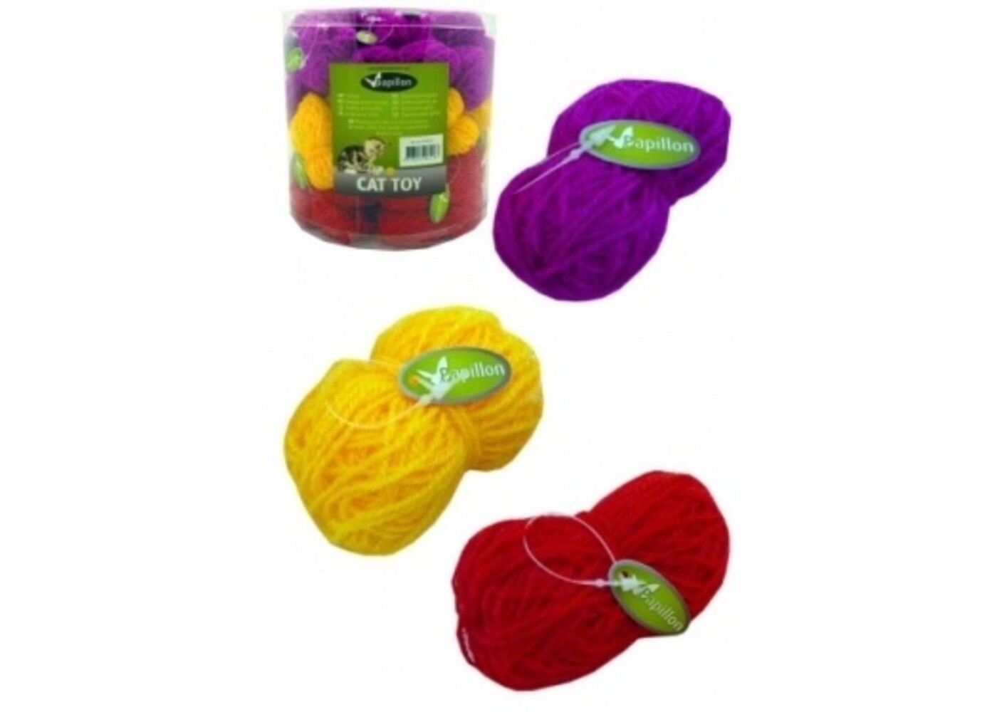 Papillon Pet Products Lana da bobina 3 colori