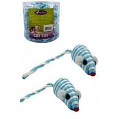 Papillon Pet Products Mouse 5 cm blu/bianco con tasso