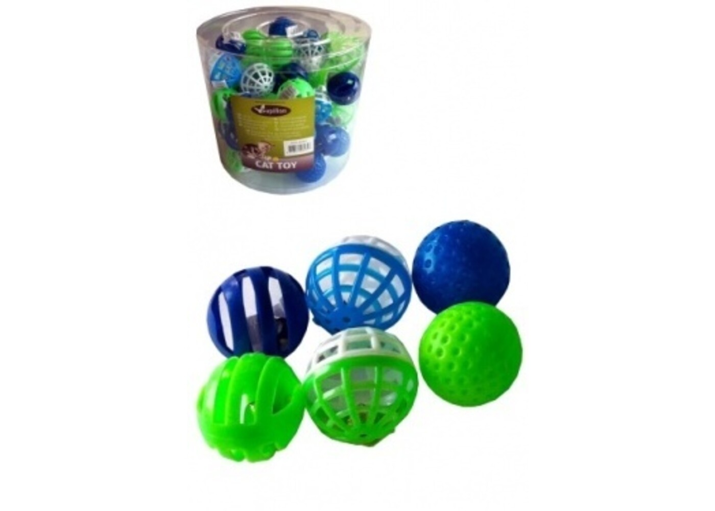 Papillon Pet Products Palline di plastica da 4 cm assortite