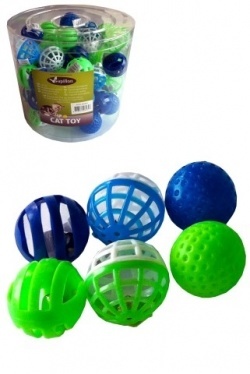 Papillon Pet Products Palline di plastica da 4 cm assortite