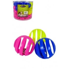 Papillon Pet Products Palla di plastica di 4 cm con campana a 3 colori
