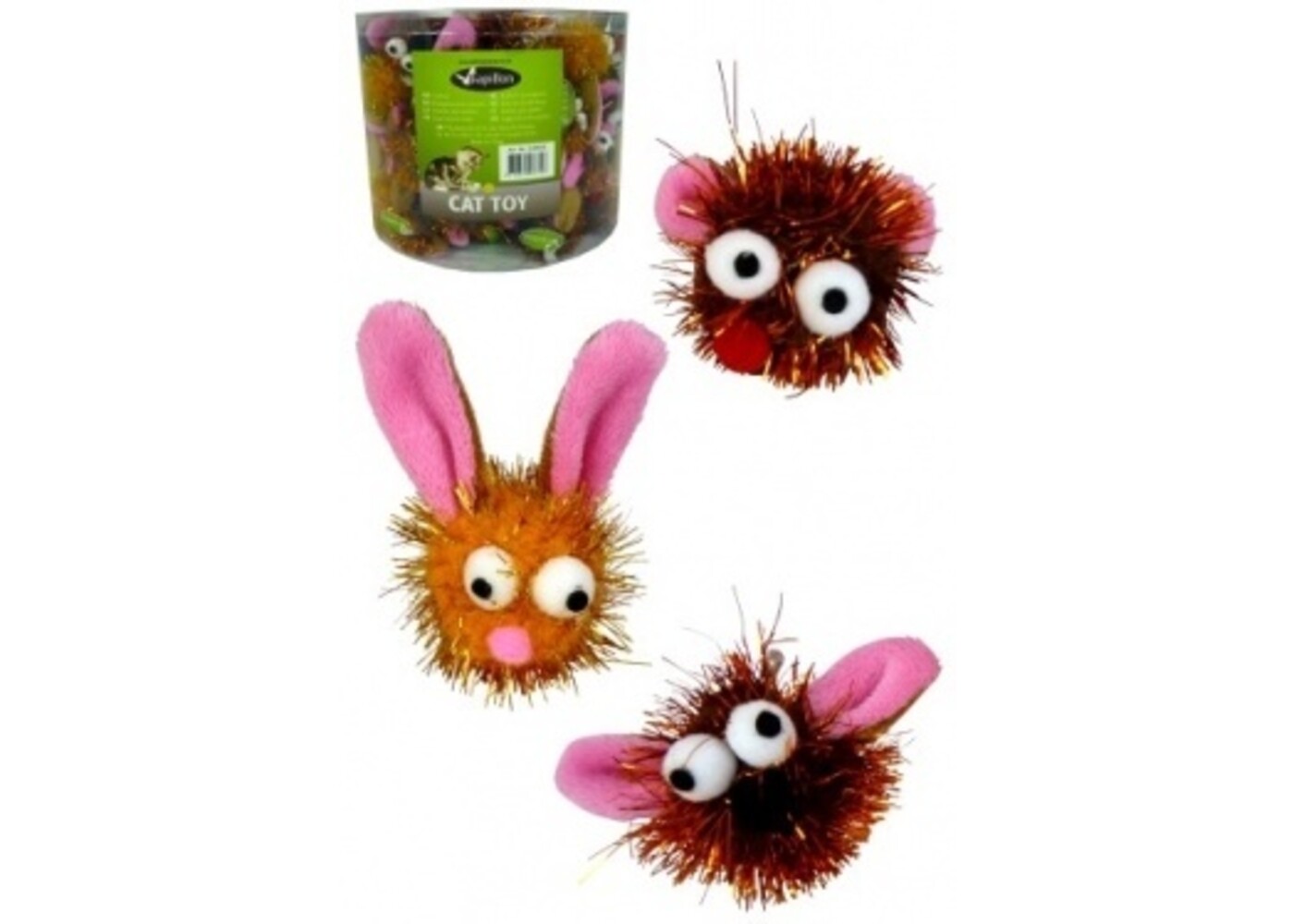Papillon Pet Products Facce glitterate con grandi orecchie