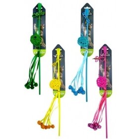 Papillon Pet Products Fishing rod with wire ball in 4 colors