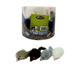 Papillon Pet Products Topo con sonaglio 8cm.bianco grigio marrone nero