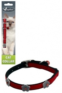 Papillon Pet Products Collare di velluto riflettente per gatti 10 mm x 28 cm