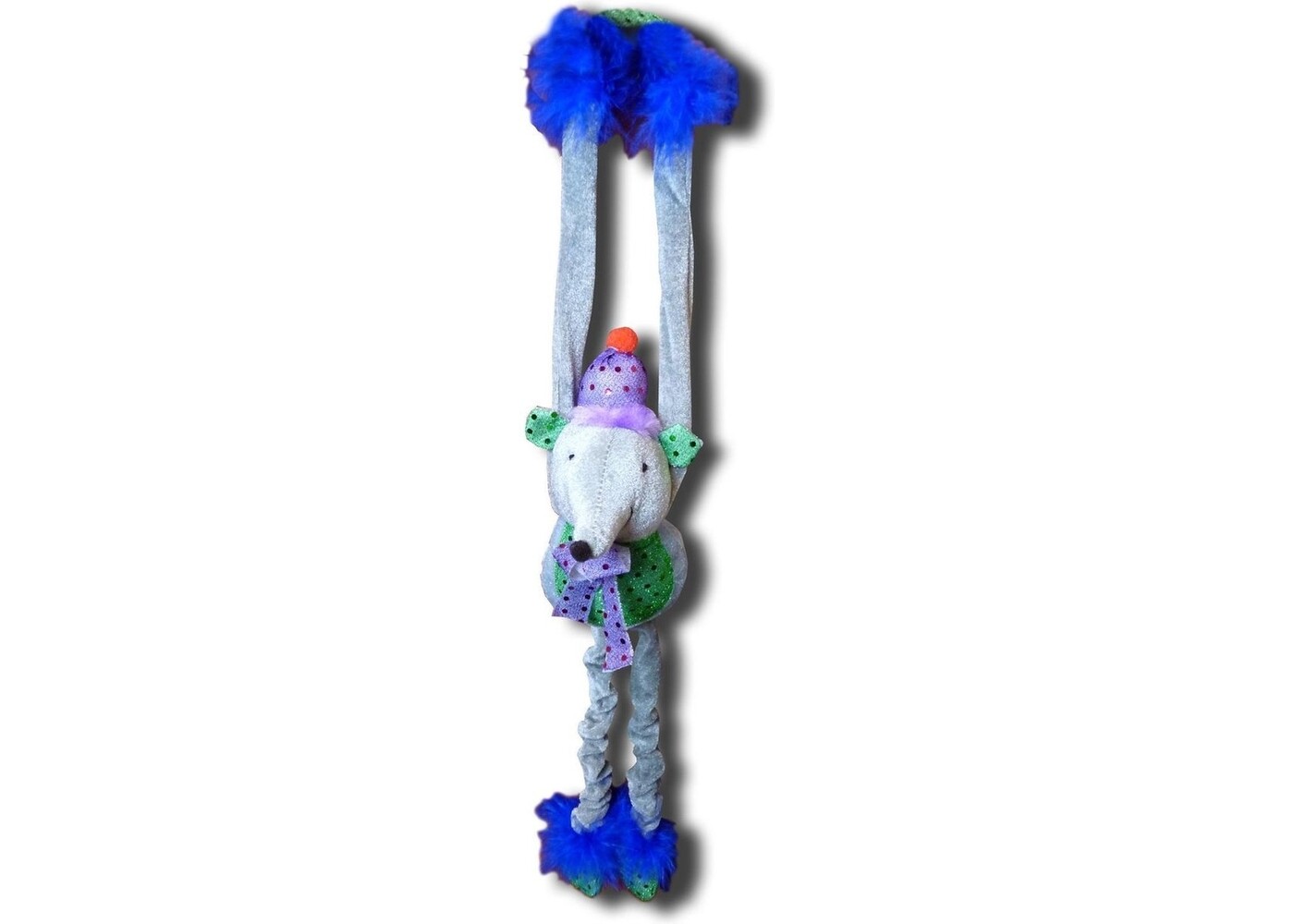 Papillon Pet Products Papillon Pluche muis met zilverfolie kraakgeluid en pieper