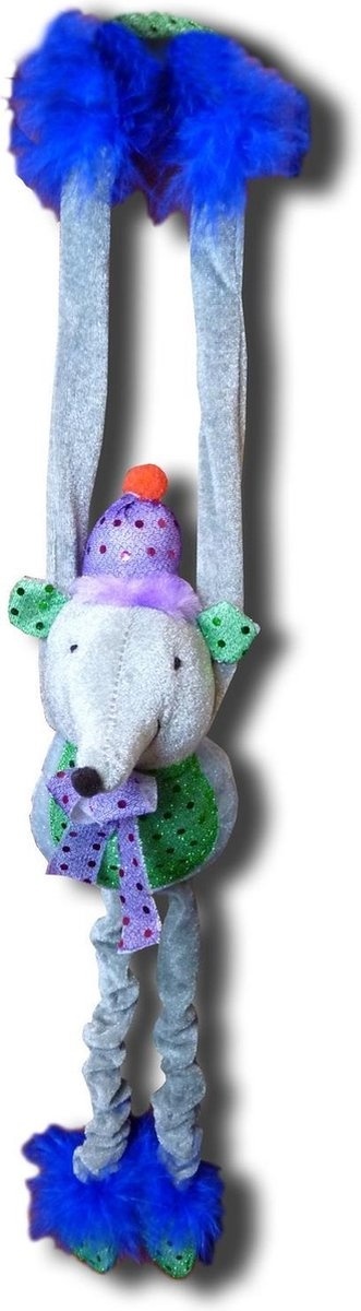 Papillon Pet Products Papillon Pluche muis met zilverfolie kraakgeluid en pieper