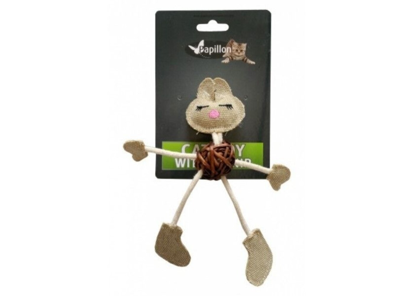Papillon Pet Products Papillon Konijn knuffeltje met kattenkruid